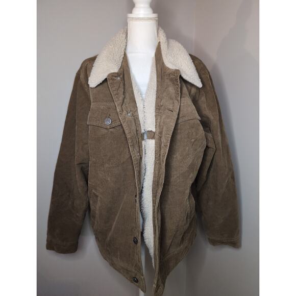 Tony Hawk sherpa skater outdoor work corduroy button up coat XL - Picture 8 of 10